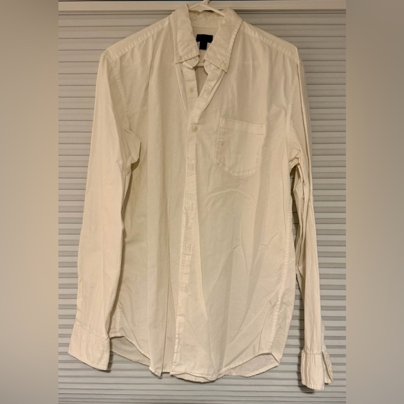 J. Crew Cream Casual Button Down Shirt - Picture 3 of 4